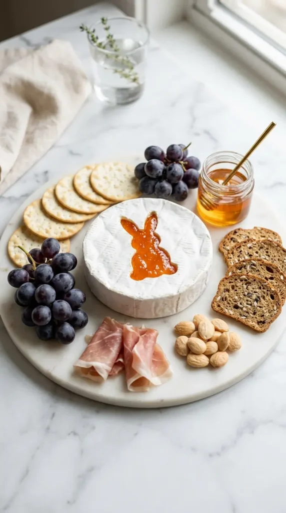 20 Cutest Easter Home Decor Bunny Charcuterie Board 19 Cheese Bunny With Cookie Cutter Brie Cutouts