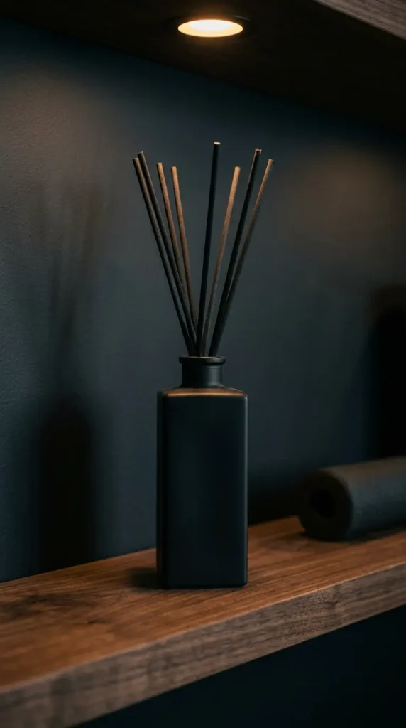 20 Luxury Home Gym Ideas - Dark Boutique Fitness Studio 20 Finish the Room With a Curated Dark Scent