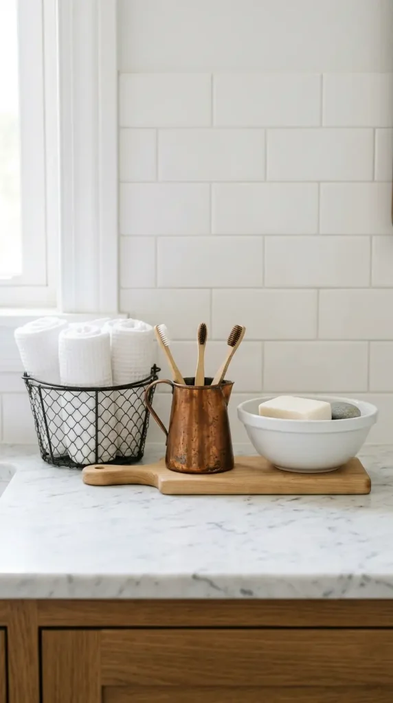 20 Quirky Home Decor Ideas That Break Every Design Rule 11 11. Use Kitchen Items as Bathroom Decor