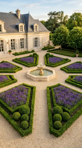 26 Front Yard Landscaping Ideas Luxury Water Feature Style 20 20. Formal Parterre Garden With Central Water Feature