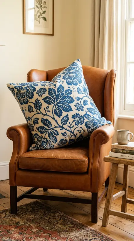 20 Decorative Pillow Ideas That Instantly Elevate Any Room 5 5. The Oversized Single Pillow on an Armchair