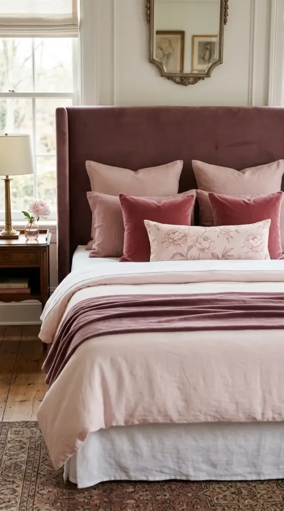 22 Floral Bedding Ideas Blush Peony Romantic Luxury Bed 8 8. Monochromatic Blush Bedding — All Tones of One Color