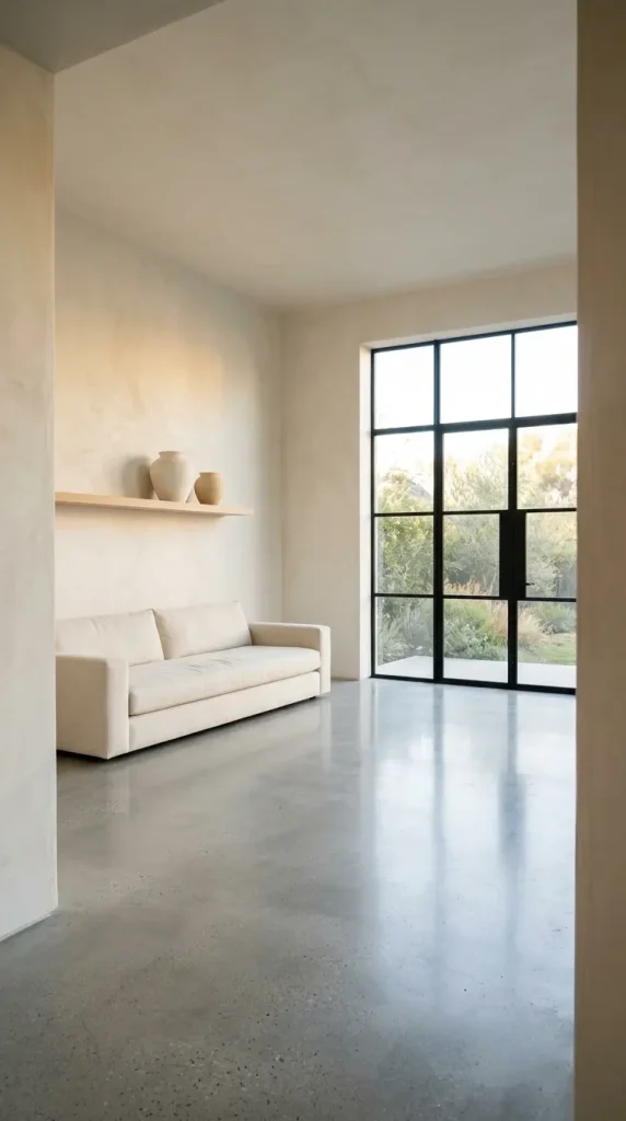 22 Minimalist Living Room Decor Ideas Sculptural Plaster 12 12. Plaster and Concrete Minimalist Living Room