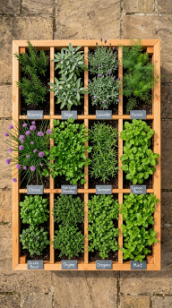 18 Herb Garden Ideas Rustic Cedar Raised Bed Outdoor 13 13.Grow Herbs in a Cedar Raised Bed With Divided Compartments