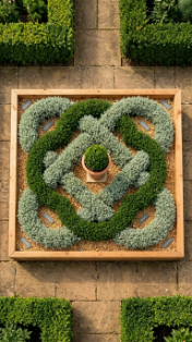 18 Herb Garden Ideas Rustic Cedar Raised Bed Outdoor 14 14.Use a Cedar Raised Bed to Frame a Formal Knot Garden