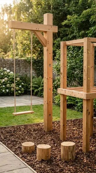 20 DIY Jungle Gym Small Space Compact Tiny Backyard 20 20. Seasonal Compact Cedar Jungle Gym — Grow-With-Child System