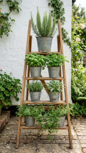 12 Herb Planter Ideas Vintage Galvanized Metal Collection 5 5. Use Galvanized Metal Buckets With Swing Handles as Hanging Herb Planters