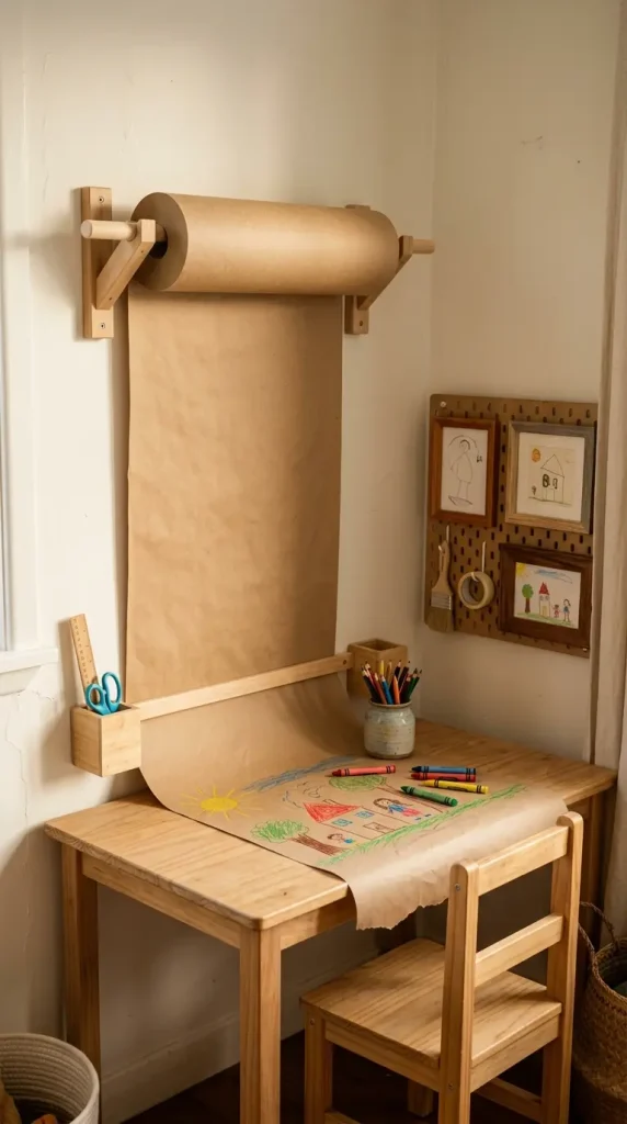12 Kids Room Corner Decor Inspiration Art Station Creative 8 8. Corner Art Station With Roller Paper Dispenser
