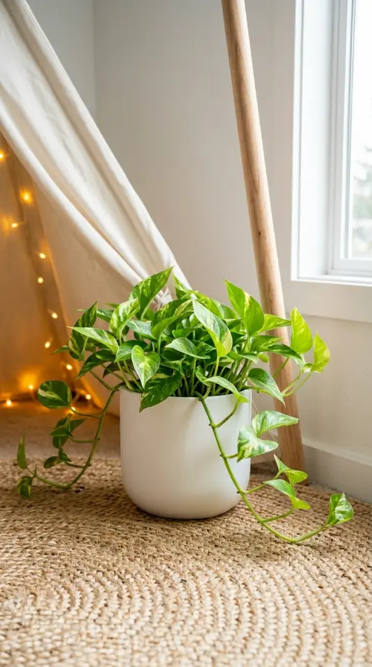 10 Kids Room Corner Decor Inspiration Cozy Reading Teepee 9 9. Introduce a Small Potted Plant or Trailing Vine to the Corner
