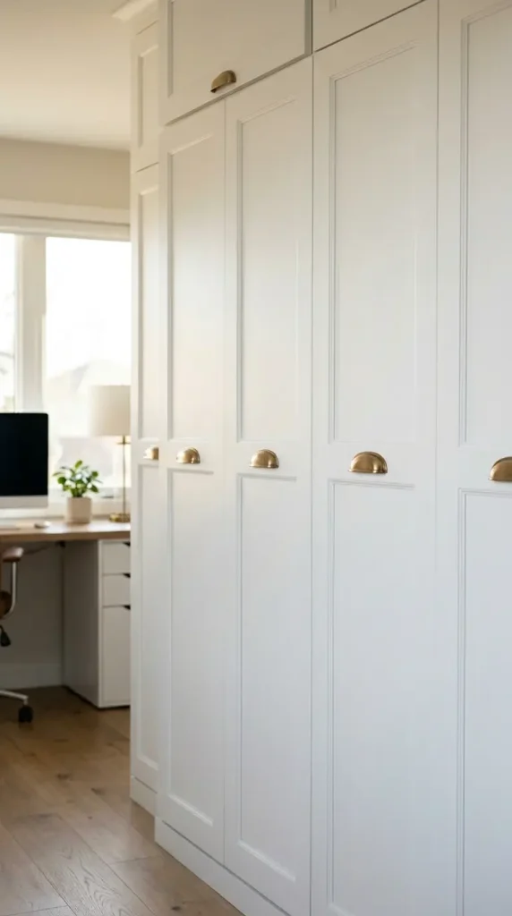10 Smart Storage Closet Ideas Convertible Murphy Office 1 1. Design the Murphy Bed Panel to Disappear Into the Cabinetry When Closed