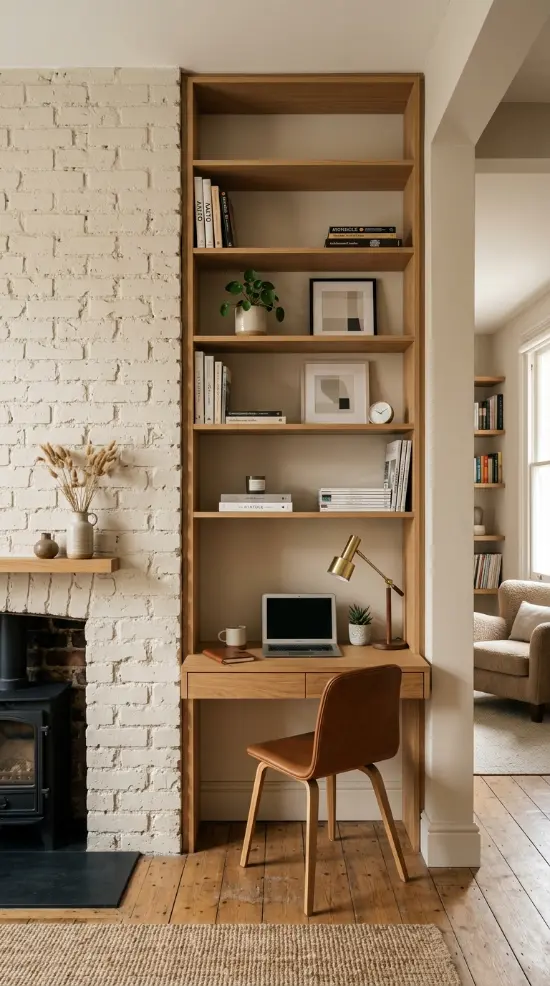 22 Home Office Inspiration Built-In Alcove Maximized 1 1. The Chimney Breast Alcove Conversion — Foundational Architectural Opportunity