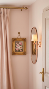 17 Bedroom Aesthetic Romantic Soft Luxe Peony Silk Style 10 10. Use Antique Gold and Rose Gold Throughout as the Metal Tone