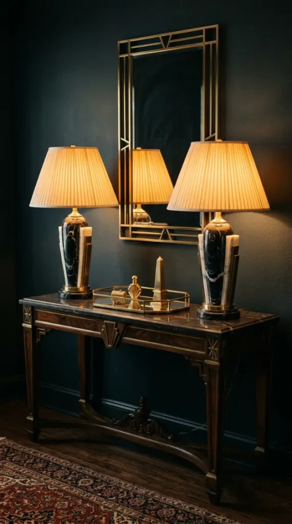 15 Vintage Home Decor Ideas Neo Deco Living Room Glamour 11 11. Sculptural Table Lamps in Ceramic Marble or Brass