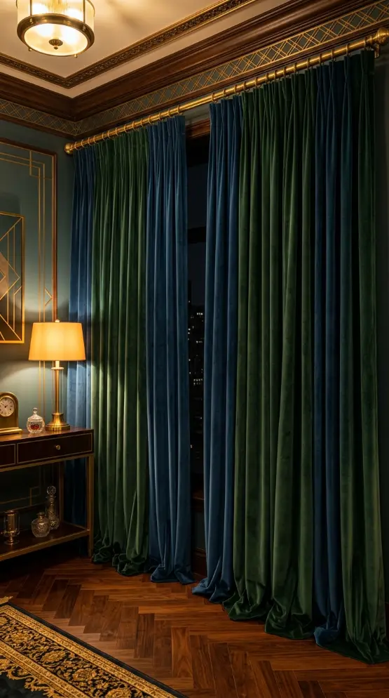 15 Vintage Home Decor Ideas Neo Deco Living Room Glamour 12 12. Heavy Drapery Floor to Ceiling in Velvet or Silk