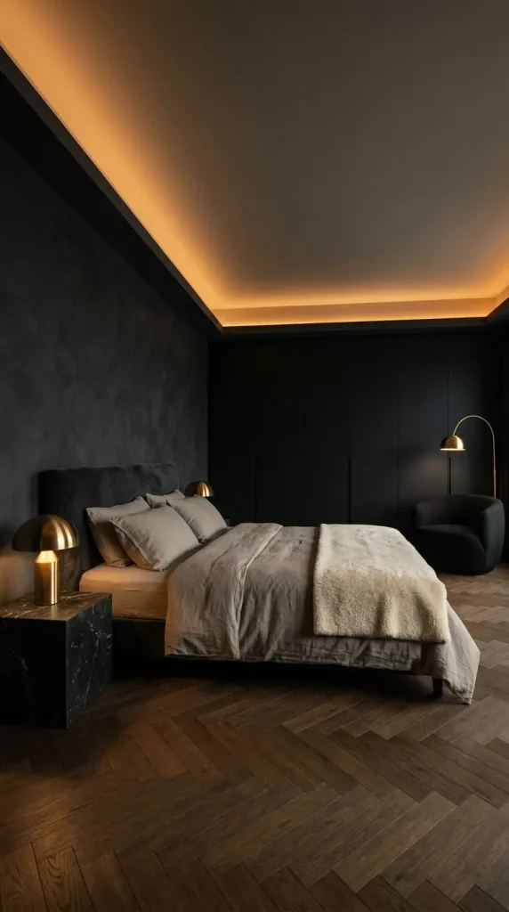 13 Minimalist Luxury Bedroom Dark Moody Charcoal Dramatic Calm 13 13. The Complete Dark Moody Charcoal Luxury Bedroom