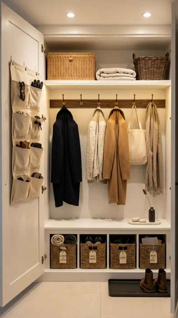 14 Small Storage Closet Organization Coat Closet Mudroom 14 14. The Complete Small Storage Closet Organization System