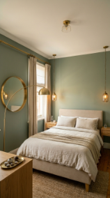 18 Bedroom Paint Colors Sage Green Warm Linen Sanctuary 15 15. Add Brass Accents Throughout the Sage Green Bedroom