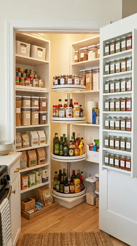 26 Smart Storage Closet Ideas Corner Diagonal Closet 15 15. Corner Diagonal Closet — The Complete Custom Built-In Transformation
