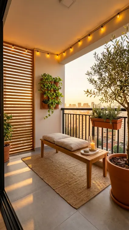 16 Minimal Outdoor Living Space Design for a Small Balcony 16 16. The Complete Minimal Balcony — Every Element Realized