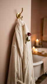 18 Romantic Bathtub Caddy Decor Ideas Rose Petal Candlelight 18 18. Finish With a Plush Robe Warmed and Waiting on a Nearby Hook