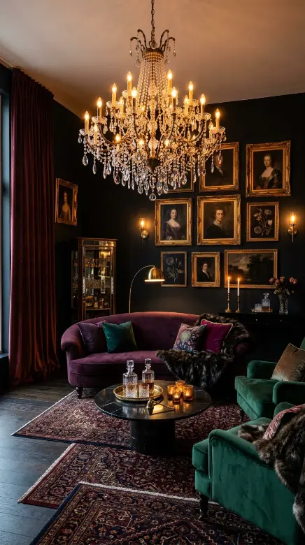20 Vintage Home Aesthetic Glamouratti Moody Apartment 20 20. The Complete Glamouratti Moody Apartment — Every Element Together