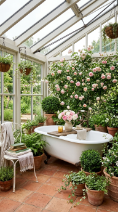 24 Romantic Bathtub Caddy Decor Ideas Garden Cottage Floral 22 22. The Complete Claw Foot Garden Room Bathroom — Full Cottage Immersion