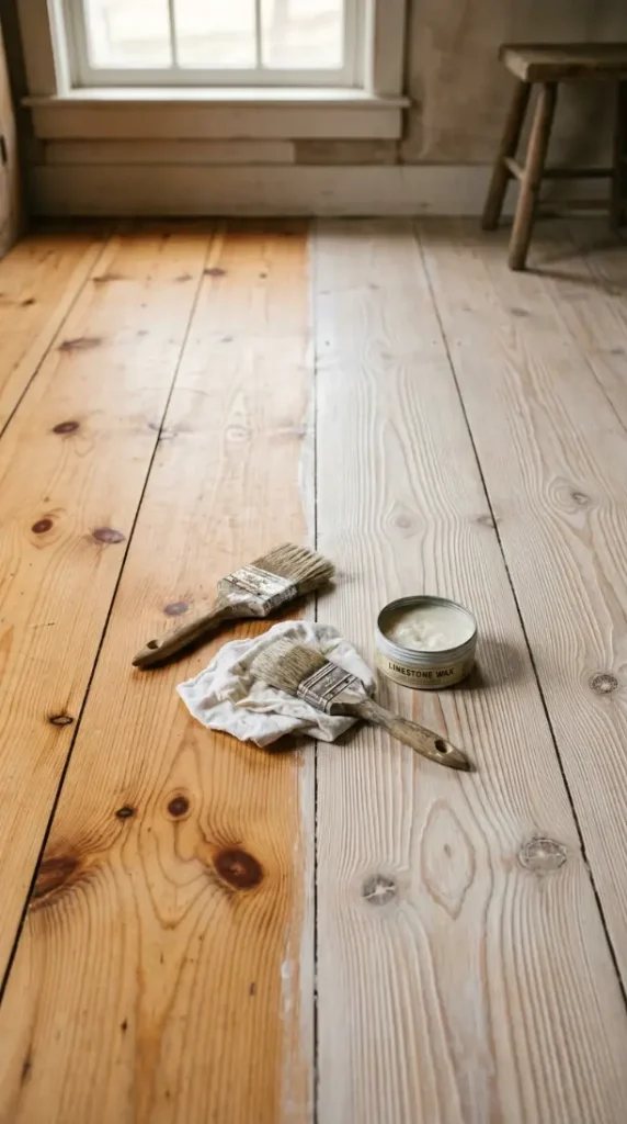 27 Light Wood Flooring for Farmhouse Whitewashed Pine Style 25 25. Whitewashed Pine — The Technique Detail