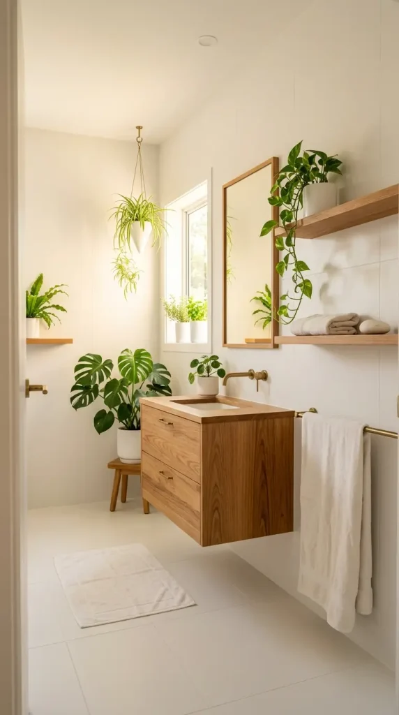 28 Minimal Bathroom Plants Decor Inspiration Oak White Style 28 28. The Complete Minimal Oak White Bathroom — Every Element at Its Best