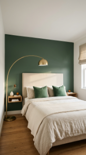 18 Bedroom Paint Colors Sage Green Warm Linen Sanctuary 3 3. Create an Accent Wall Behind the Bed in Deep Sage With White Walls