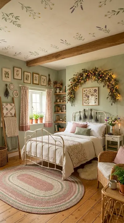 32 Cute Room Ideas for a Dreamy Cottagecore Bedroom 32 32. The Complete Dreamy Cottagecore Bedroom — Every Element Together