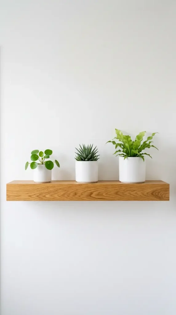 28 Minimal Bathroom Plants Decor Inspiration Oak White Style 4 4. White Ceramic Pots in Three Sizes — Oak Shelf Plant Series