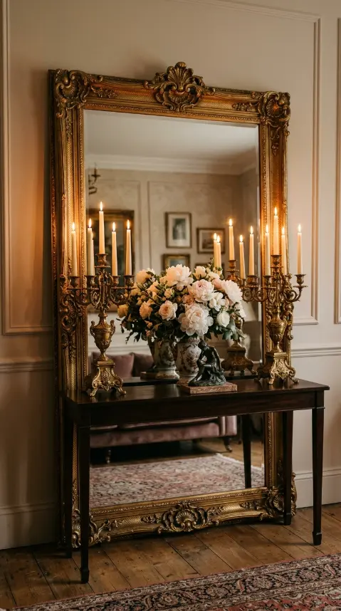 22 Full Length Mirror Living Room Baroque Gold Dramatic 5 5. Style It Behind a Console Table With Candles and Fresh Flowers