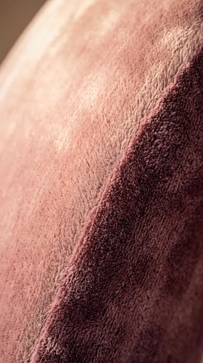 19 Comfy Reading Chair Vintage Pink Velvet Bedroom Maximalist 6 6. Velvet Pile Direction — Close Detail of the Pink Surface