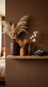 15 Bedroom Aesthetic Earthy Cocooning Cocoa Brown Warm 8 8. Install Wall Sconces on Either Side of the Bed