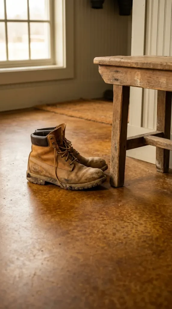 9 Affordable Farmhouse Flooring Ideas Stained Concrete 8 8. Seal Correctly — the Step That Determines Whether the Floor Lasts