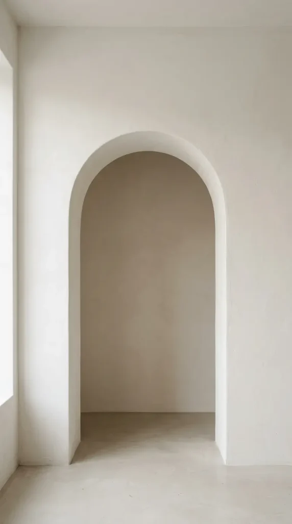 12 Cozy Reading Corners Scandi Sheepskin Arch Nook 1 1. Arched Plaster Nook Painted Off White