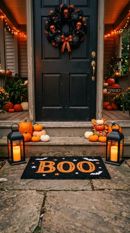 13 Dollar Tree Halloween Decor Ideas Front Porch Budget 11 11. A Dollar Tree Halloween Doormat