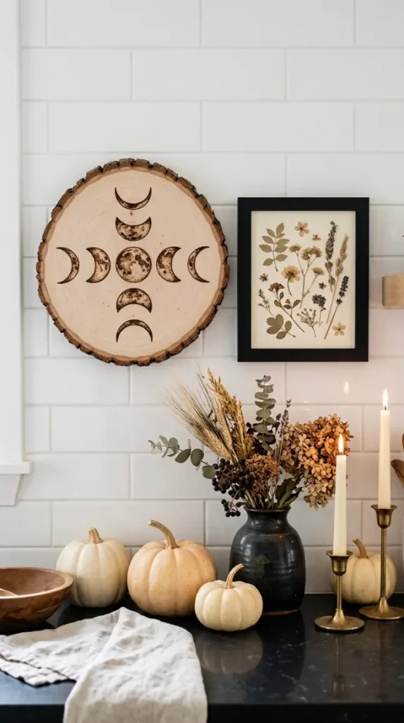 15 Chic Neutral Halloween Decor Kitchen Counter Style 14 14. The Contained Backsplash Leaner