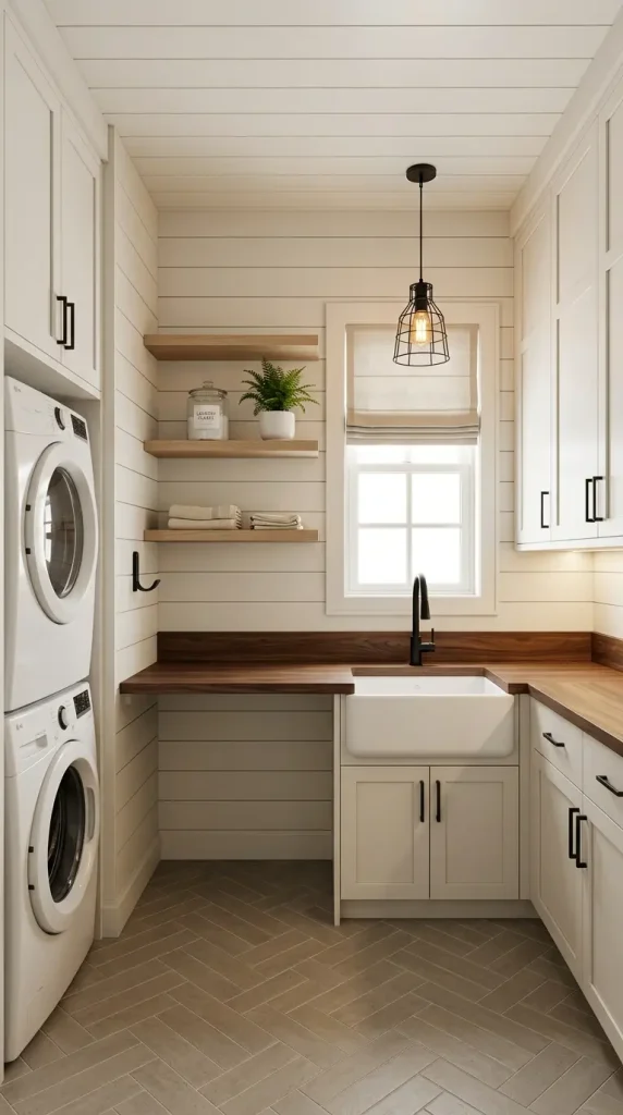15 Laundry Room Designs Modern Farmhouse Shiplap and Warm Wood 15 15. The Complete Modern Farmhouse Laundry Reveal