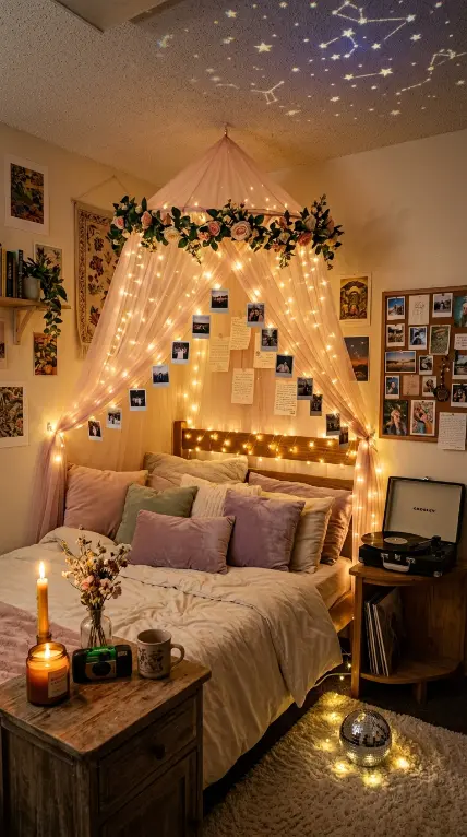 15 Romanticizing My Room Small Space Fairy Light Canopy Ideas 15 15. The Complete Romanticizing My Room Small Space Fairy Light Canopy