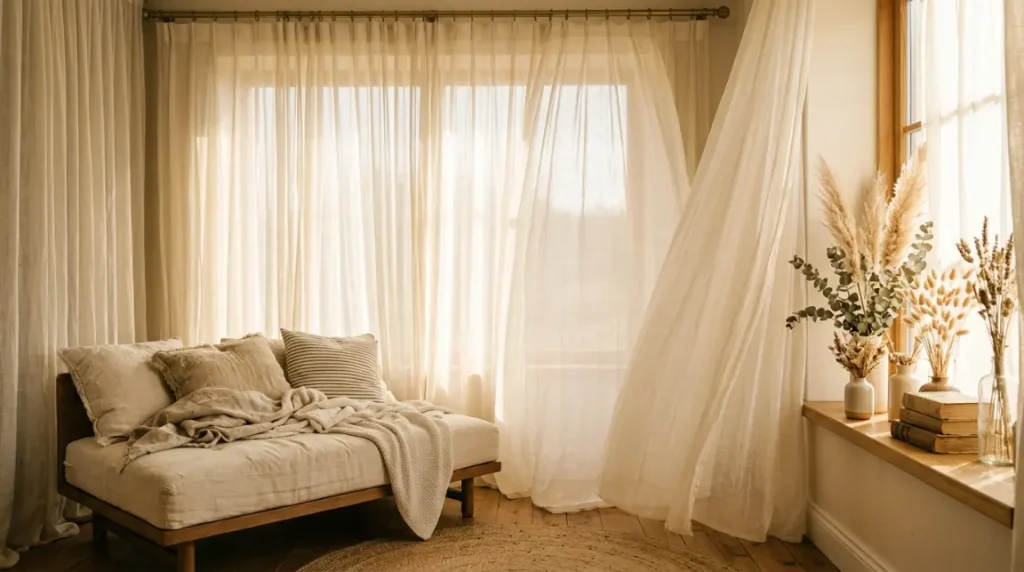 18 Romanticizing My Room Small Space Sheer Drapery Ideas 18 18 Romanticizing My Room Small Space Sheer Drapery Ideas
