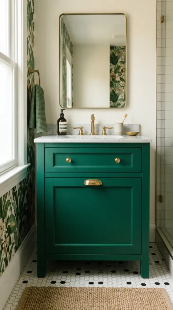 18 Jewel Tone Bathroom Ideas for a Luxurious Space 2 2. Sapphire Blue Mosaic Tile Climbing the Shower Wall