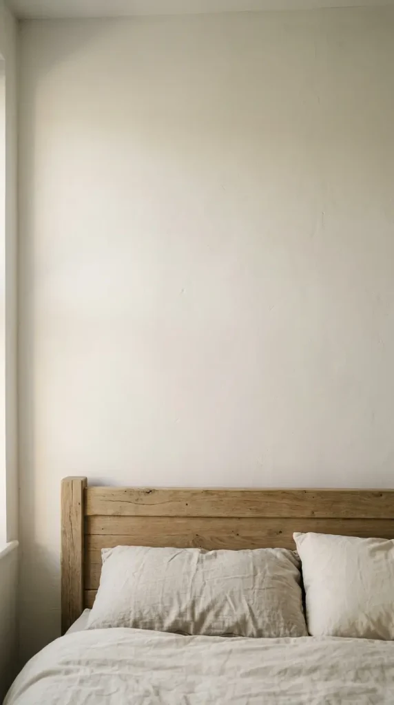 16 Minimalist Bedroom Declutter Ideas for Late Summer 5 5. Empty Wall Space Left Intentionally Bare